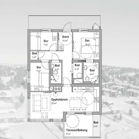 アパート Beautiful Penthouse With Panoramic View At *